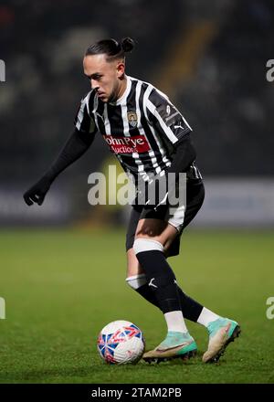 Notts County’s Jodi Jones during the Emirates FA Cup second round match at Meadow Lane, Nottingham. Picture date: Friday December 1, 2023. Stock Photo