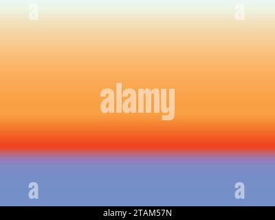 Abstract gradient illustration background Sunrise Sunset, red orange blue colors Stock Vector