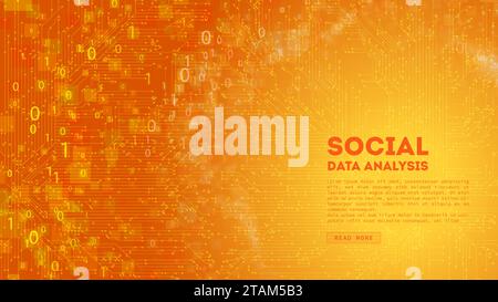 Big Data cloud computing. Blockchain visualiztion. Social network information complexity. Stock Vector