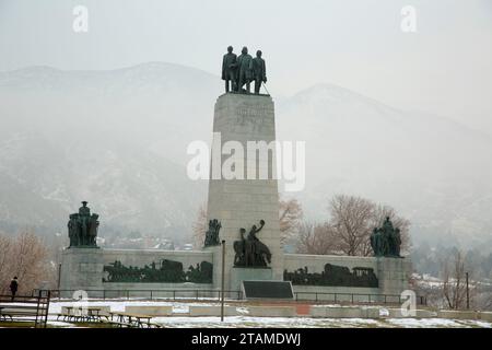 This is the Place Monument, This is the Place Heritage Park, Mormon Pioneer National Historic Trail, Salt Lake City, Utah Stock Photo