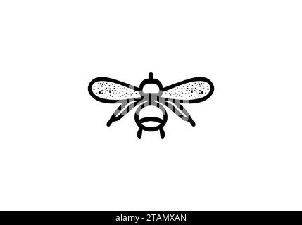 Bumblebee minimal style icon illustration design Stock Vector