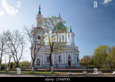 KINGISEPP, RUSSIA - MAY 08, 2023: Ancient Catherine's Cathedral (1782, A. Rinaldi) on a sunny May day Stock Photo