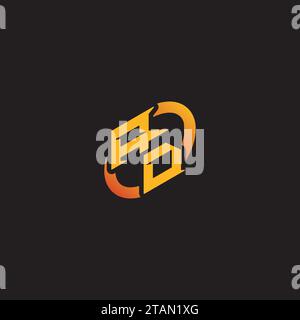 DA combination letter unique initials logo esport for gaming team, youtube, twitch Stock Vector