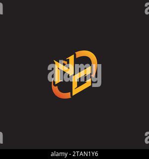 CN combination letter unique initials logo esport for gaming team, youtube, twitch Stock Vector