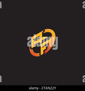 FA combination letter unique initials logo esport for gaming team, youtube, twitch Stock Vector