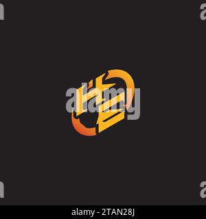 EH combination letter unique initials logo esport for gaming team, youtube, twitch Stock Vector
