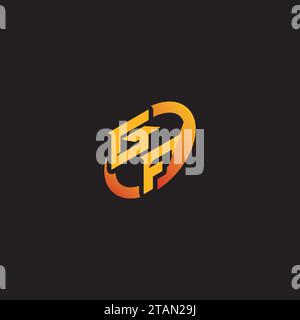 FG combination letter unique initials logo esport for gaming team, youtube, twitch Stock Vector