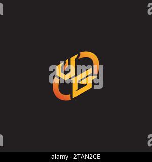 GV combination letter unique initials logo esport for gaming team, youtube, twitch Stock Vector