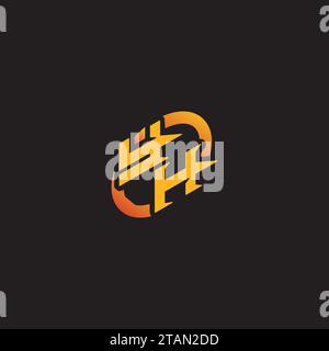 HY combination letter unique initials logo esport for gaming team, youtube, twitch Stock Vector