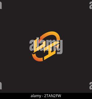 IL combination letter unique initials logo esport for gaming team, youtube, twitch Stock Vector