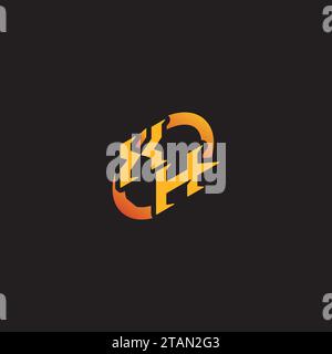 HX combination letter unique initials logo esport for gaming team, youtube, twitch Stock Vector