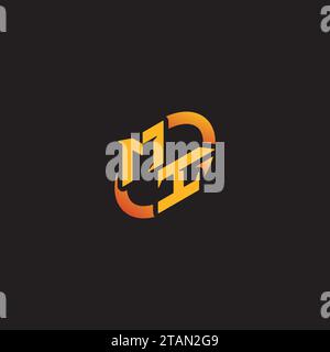 IM combination letter unique initials logo esport for gaming team, youtube, twitch Stock Vector