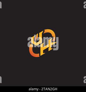 HV combination letter unique initials logo esport for gaming team, youtube, twitch Stock Vector