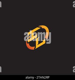LI combination letter unique initials logo esport for gaming team, youtube, twitch Stock Vector