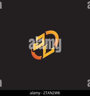 LJ combination letter unique initials logo esport for gaming team, youtube, twitch Stock Vector