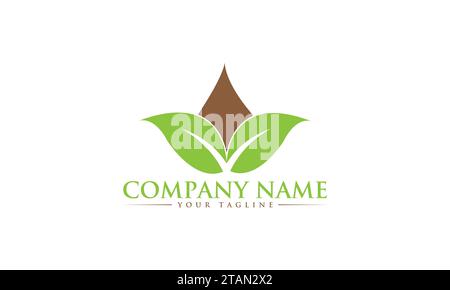 Leaf Logo Design Unique and Creative Logo Design Stock Vector