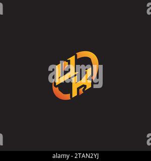 KU combination letter unique initials logo esport for gaming team, youtube, twitch Stock Vector