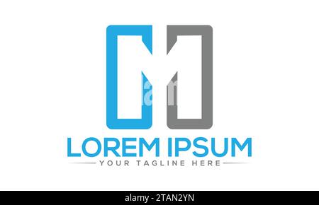 M Logo Design unique and Modern Logo Design Stock Vector