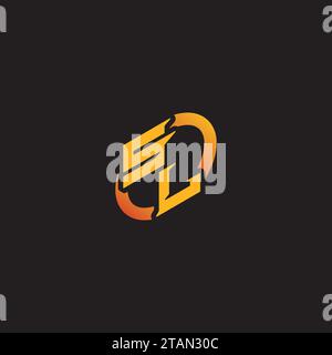 LS combination letter unique initials logo esport for gaming team, youtube, twitch Stock Vector