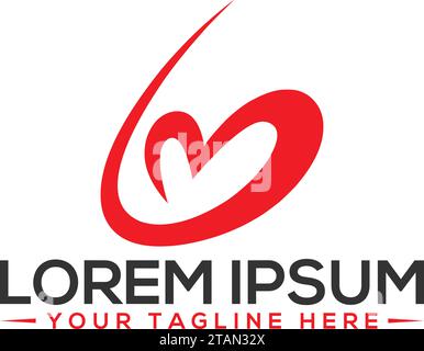 Love Logo Design Unique and Modern Logo design Stock Vector