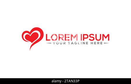 Love Logo Design Unique and Modern Logo design Stock Vector
