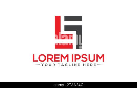 LF Logo Design Stock Vector