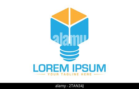 Bulb Logo Design Unique and Modern Logo Design Stock Vector