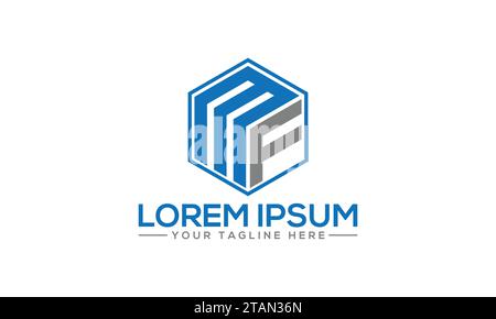 MF Logo Design Stock Vector