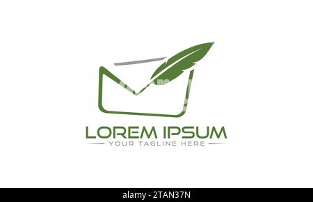 Message Logo Design Unique and Modern Logo Design Stock Vector