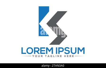 KS Logo Design Stock Vector