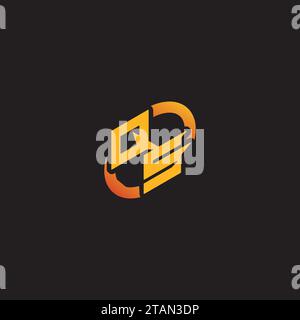 SQ combination letter unique initials logo esport for gaming team, youtube, twitch Stock Vector