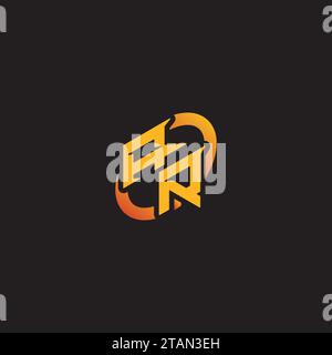 RA combination letter unique initials logo esport for gaming team, youtube, twitch Stock Vector