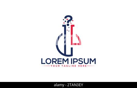 Lab Logo Design Unique and Modern Logo Design Stock Vector