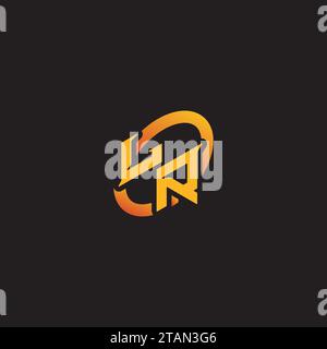 RL combination letter unique initials logo esport for gaming team, youtube, twitch Stock Vector