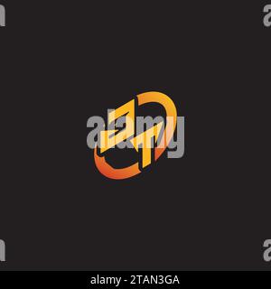 TJ combination letter unique initials logo esport for gaming team, youtube, twitch Stock Vector