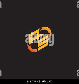SA combination letter unique initials logo esport for gaming team, youtube, twitch Stock Vector