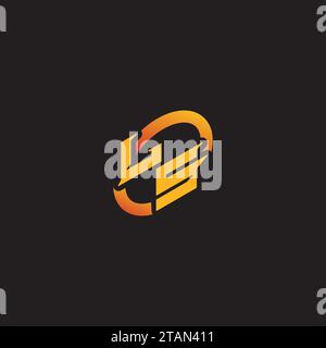 SL combination letter unique initials logo esport for gaming team, youtube, twitch Stock Vector