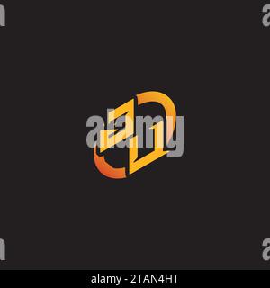 UJ combination letter unique initials logo esport for gaming team, youtube, twitch Stock Vector