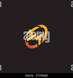 TI combination letter unique initials logo esport for gaming team, youtube, twitch Stock Vector