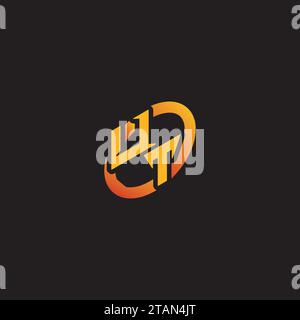TU combination letter unique initials logo esport for gaming team, youtube, twitch Stock Vector