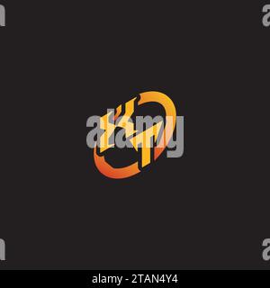 TX combination letter unique initials logo esport for gaming team, youtube, twitch Stock Vector