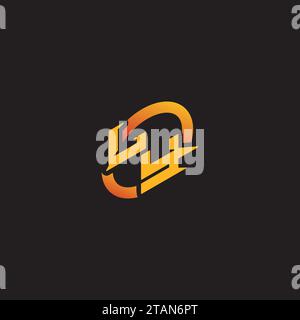 YL combination letter unique initials logo esport for gaming team, youtube, twitch Stock Vector
