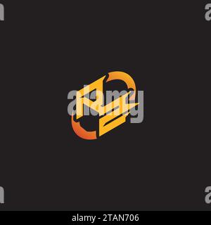 ZR combination letter unique initials logo esport for gaming team, youtube, twitch Stock Vector