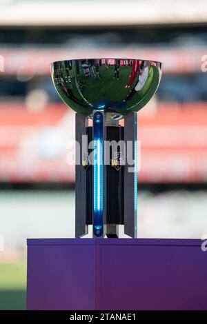 Adelaide, Australia. 02nd Dec, 2023. Adelaide, Australia, December 2nd 2023: The winning trophy during the Weber Womens Big Bash League 09 Grand Final game between Adelaide Strikers and Brisbane Heat at the Adelaide Oval in Adelaide, Australia (Noe Llamas/SPP) Credit: SPP Sport Press Photo. /Alamy Live News Stock Photo