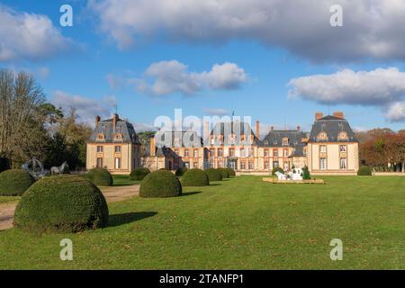 Chateau de Breteuil in the Chevreuse Valley - France Stock Photo