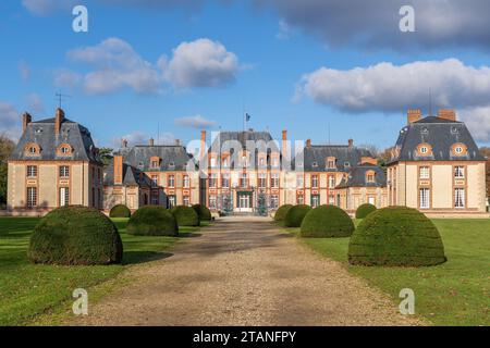 Chateau de Breteuil in the Chevreuse Valley - France Stock Photo