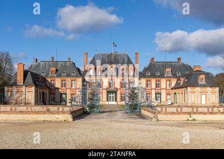 Chateau de Breteuil in the Chevreuse Valley - France Stock Photo