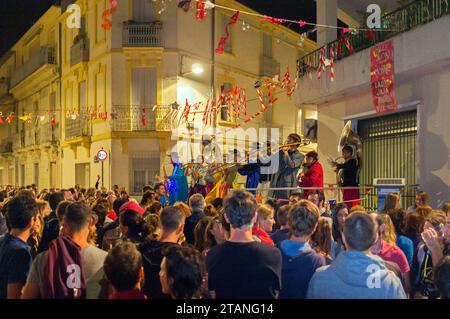 Fanfare Festival in the Beaux-Arts and Boutonnet districts. Montpellier, Occitanie, France Stock Photo