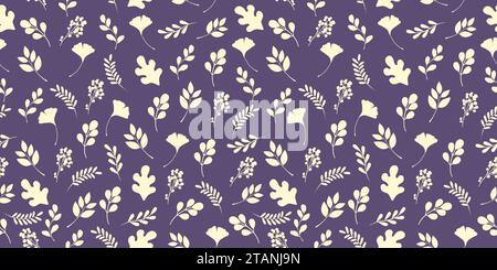 Various Kinds of floral seamless Pattern design. Rich, warm hues and seasonal charm, perfect for fall fashion and decor. Stock Vector