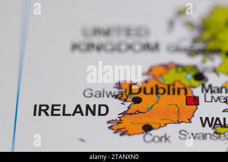 map political cartography colors close-up borders country location bokeh muasto print geography contour world bright, illuminated, close-up, close up, Stock Photo